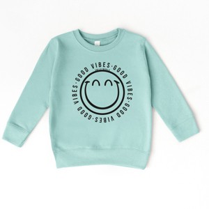 The Juniper Shop SmileyWorld Good Vibes Outline Toddler Sweatshirt - 1 of 4