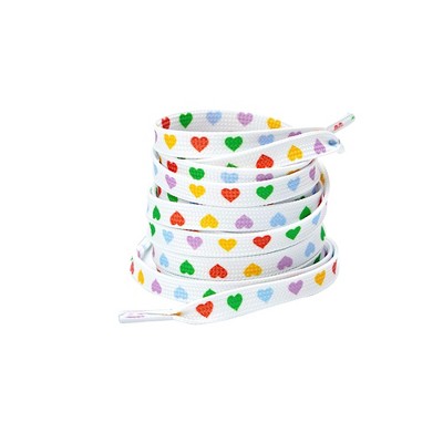 white-colorful heart