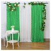 Wikineon Backdrop Curtains Green Sequin Panels: Glitter Party Decoration Sparkly Fringe Photoshoot Christmas Backdrop Fabric 4ftx8ft - 4 of 4