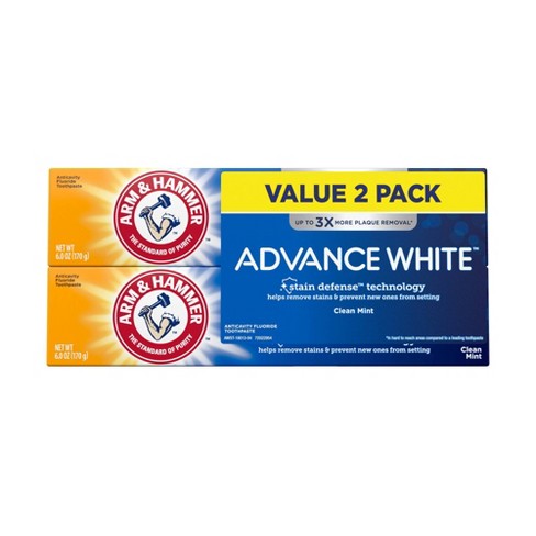forvisning leje Rosefarve Arm & Hammer Advance White Extreme Whitening Baking Soda & Peroxide  Toothpaste : Target