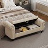 NicBex Storage Ottoman Bench for Bedroom,Velvet Storage Bench with Large Storage Space,Ottoman for Living Room,Bedroom,Entryway - 4 of 4