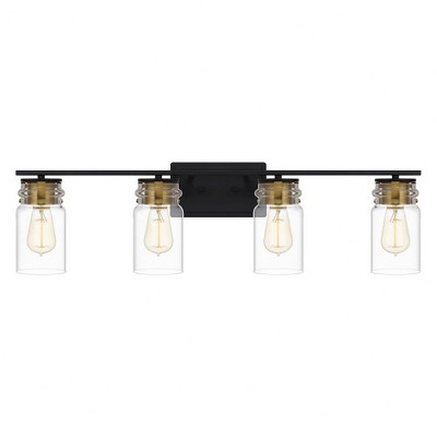 Quoizel Lighting Keesey 4 - Light Vanity in  Matte Black