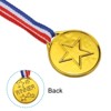 Unique Bargains Plastic Well-crafted Lightweight Embossed Design Award Medals Gold Silver Bronze 12 Pack - image 4 of 4