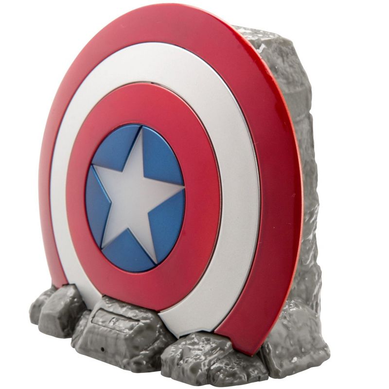 eKids Marvel Captain America Bluetooth Speaker, Wireless Speaker with Charging Cable – Red (Vi-B72CA.EXv1), 3 of 5