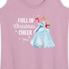 Women's - Disney - Full Of Christmas Cheer Cinderella Graphic Racerback Tank - 2 of 4