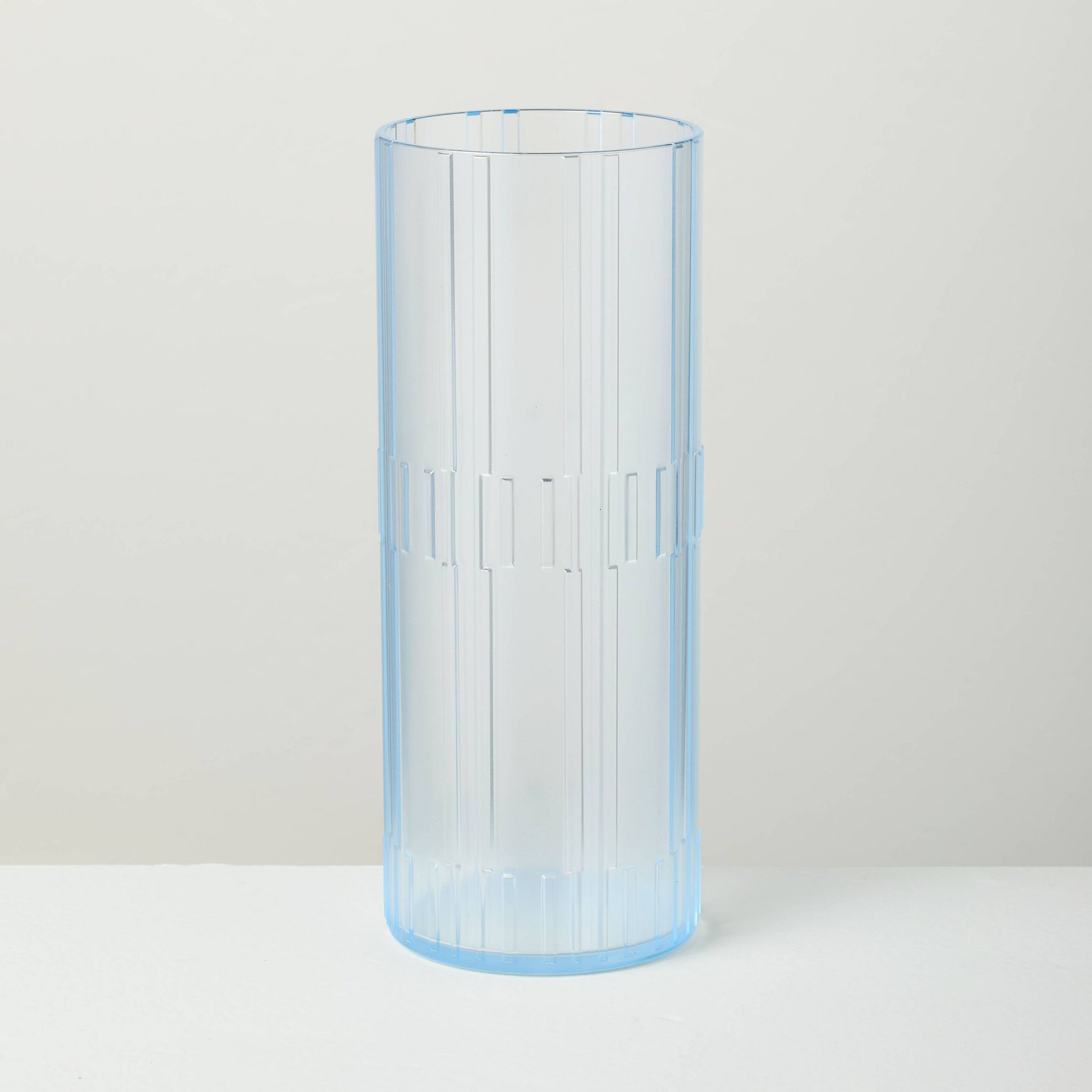 16.6oz Textured Acrylic Tall Tumbler Blue - Hearth & Hand™ with Magnolia