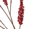 Allstate Floral Glitter and Sequin Artificial Leaf Sprigs Christmas Spray - 34" - Red - 4 of 4