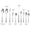 BRINJOY 45-Piece Stainless Steel Silverware Set - Ergonomic Cutlery Set with Steak Knives for 8, Dishwasher Safe - 4 of 4