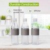 Copco Hydra 16.9 oz Tritan Water Bottle with Spill Resistant Lid & Non-Slip Sleeve, Set of 3 - BPA-Free, Dishwasher Safe, Fits Cup Holders - (Grey) - 3 of 4