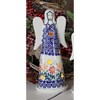 Blue Rose Polish Pottery L035 Manufaktura Large Angel Luminary - 4 of 4