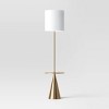 Modern Floor Lamp with Table Brass - Threshold™ - image 2 of 4