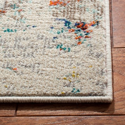 Metro-Mod Chic Blue Rectangular Easy-Care Area Rug
