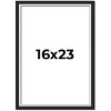PosterPalooza | Flat Silver Picture Frame - UV Acrylic, Foam Board Backing, Hanging Hardware - 2 of 4