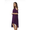 Riviera Sun Lace-Up Cold Shoulder Casual Dress with Tonal Embroidery - 2 of 3
