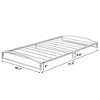 Metal Bed Frame - Heavy Duty Platform Bed Frame with Storage, Steel Supports, No Box Spring Required, Easy Assembly, Noiseless, White - 2 of 4