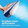 Hamilton Beach Steam Iron Stainless Steel Soleplate: 1500W Clothes Iron with Auto Shut-Off, 10ft Cord, 5oz Water Tank - 2 of 4