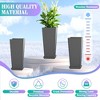 TOAOTBNBO Tall Planters Set of 2, Durable Planter with Drainage Holes and Bottom Tray, Large Plants Pots for Garden and Patio - 4 of 4