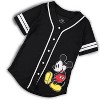 Ladies Mickey Mouse Fashion Shirt - Mickey & Minnie Mouse Baseball Jersey - Disney Mickey Mouse Button Down Baseball Jersey (Black Baseball, X-Large) - 4 of 4