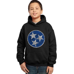 LA Pop Art Boy's Word Art Hooded Sweatshirt - Tennessee Tristar - 1 of 4
