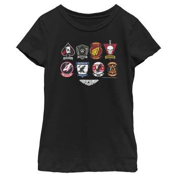Girl's Top Gun: Maverick Codename Patches T-Shirt