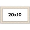 PosterPalooza | Panoramic Weathered White Picture Frame - UV Acrylic, Foam Board Backing, Hanging Hardware - 2 of 4