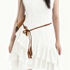 Unique Bargains Bohemian Round Ring Pattern Adjustable Waist Belt 1 Pc - 2 of 4