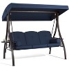 EROMMY 3 Seat Outdoor Porch Swing Chair - 2 of 4