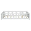 YOOCOZZ Twin Size Floor Platform Bed with Built-in Book Storage Rack and Door - 3 of 4