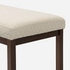 NicBex Modern 48" Bedroom Bench Boucle Upholstered Accent Stools with Metal Frame for Bedroom and Entryway - 4 of 4