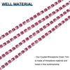 Unique Bargains Bags Clothing Decoration Crystal Rhinestone Sew on Close Claw Chain Trim - 3 of 4