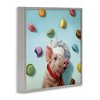 Stupell Industries Pig Chef with Playful Macarons, 12" x 12" - 3 of 4