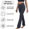 Alpine Swiss Leila Womens Flare Leggings High Waisted Crossover V Waist Buttery Soft Tummy Control Yoga Pants Not See Through Workout Bootcut Tights - 3 of 4