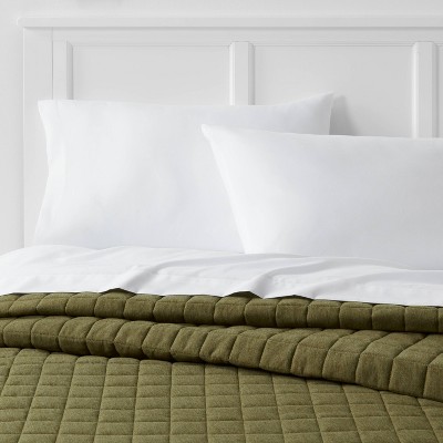King Jersey Quilt Olive - Room Essentials™