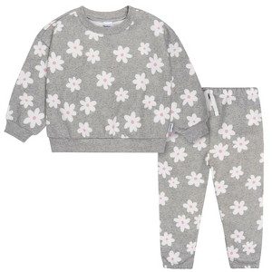 Gerber Baby and Toddler Girls' 2-Piece Fleece Outfit Set - 1 of 4