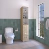 NicBex File Cabinet with 3 Shelves,Office Cabinet with Metal Handles,Modern Vertical Storage Cabinet,Filing Cabinet for Home Office - 2 of 4