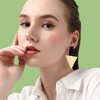 SOHI Women's Black Triangle Drop Earrings - 3 of 3