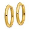 Chisel Stainless Steel Polished Yellow IP-plated 3.5mm Hinged Hoop Earrings - 2 of 4