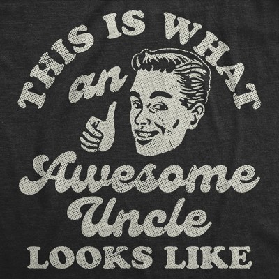 Мужские футболки Crazy Dog T-Shirts, Inc. Mens Funny T Shirts This Is What An Awesome Uncle Looks Like Sarcastic Graphic Novelty Tee for Men - Crazy Dog Men's T Shirt Gift for Uncle Black XL — фото 2