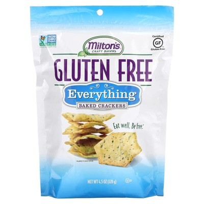 Milton's Gluten Free Baked Crackers Everything 4.5 oz