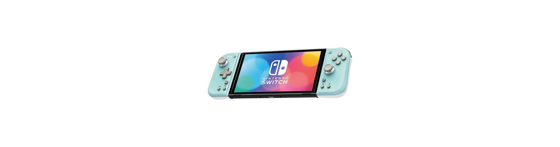 Hori - HORI Split Pad Compact: Mint Green and White for Nintendo Switch - Officially Licensed by Nintendo