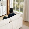 VASIP Pink Chenille Modular Cloud Sectional Sofa - 105" L-Shaped 3-Seater with Ottoman, Customizable Living Room Couch Set - 4 of 4