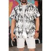 LA LEELA Men's Hawaiian Short Sleeve Button Down Shirt Mens Summer Shirts Casual Beach Holiday Hawaii Island Shirts for Men Funny - 2 of 4