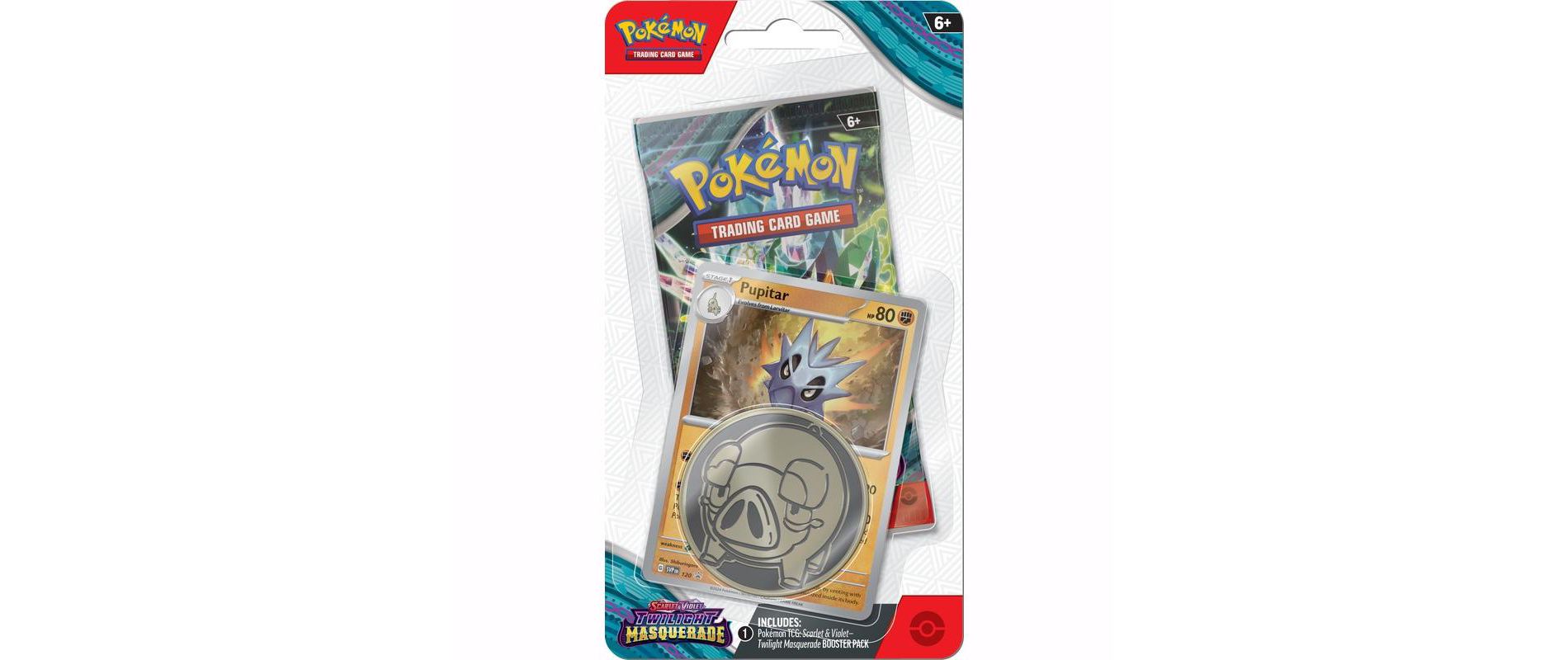 Pokemon SV6 Scarlet & Violet Twilight Masquerade Checklane Blister | Pupitar