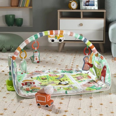 Fisher-price Activity City Gym To Jumbo Play Mat : Target