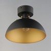 Maxim Lighting Dawn 1 - Light Semi-Flush Mount in  Antique Brass/Black - 3 of 4