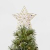 12.5" LED Gold Wire Star Christmas Tree Topper Warm White Dewdrop Lights - Wondershop™ - image 2 of 2