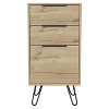 NicBex 3-Drawer Dresser Compact Storage for Clothing/Office Supplies, Sturdy Steel Legs & Durable Top Surface, Ideal for Bedroom/Office - 2 of 4
