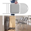 coucheta Folding Chairs, Padded Foldable Chair with PU Leather Cushion and Back, Metal Frame Indoor/Outdoor Portable Stackable Seats - 4 of 4