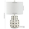 Kencia Table Lamp - 22.25 Inch Height - TBL4375 - Cream/Black - Safavieh - 3 of 3