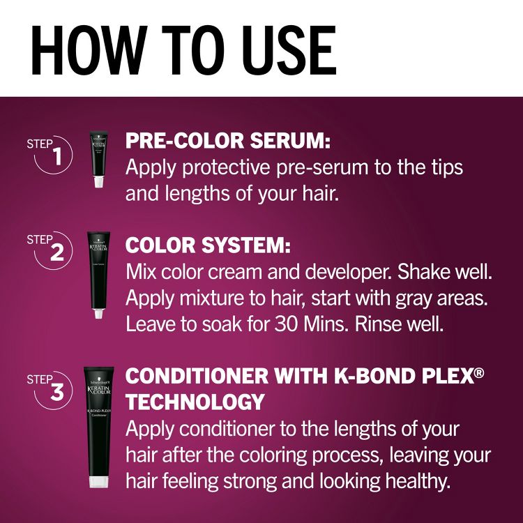 Schwarzkopf Keratin Permanent Hair Color - Ruby Noir - 2.08 fl oz : Target